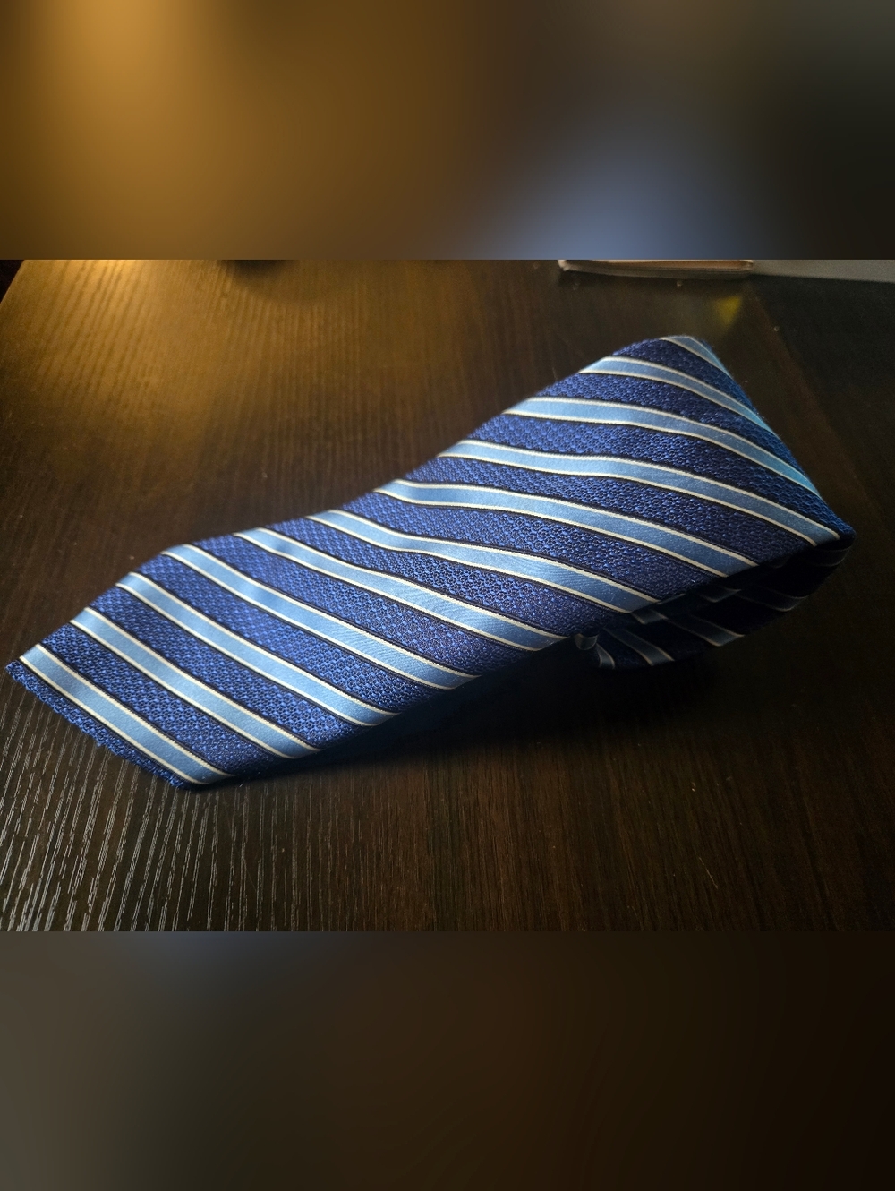 Ermenegildo Zegna 100% Silk Striped Tie